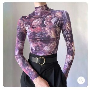 Galartsy Primavera Botticelli Mock Neck Top